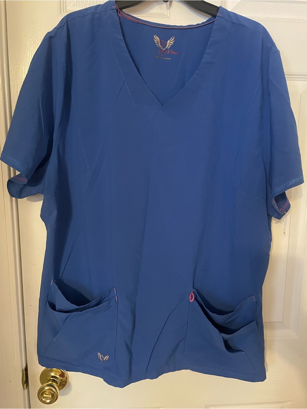 smitten Cobalt Blue V-Neck Women's Tunic Top